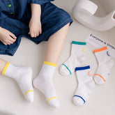 Fashion Socks Solid Color Mesh For Boys And Girls